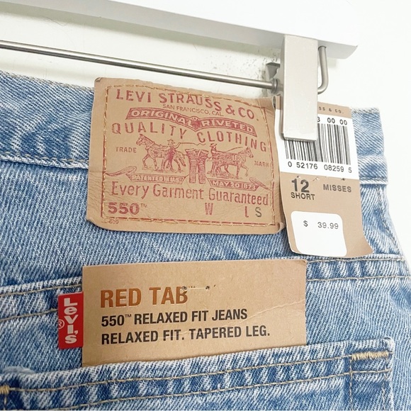 Vintage Levi’s 505 Relaxed Fit Tapered Leg Dad Jeans Size 12 Short 31” Waist - Picture 4 of 8